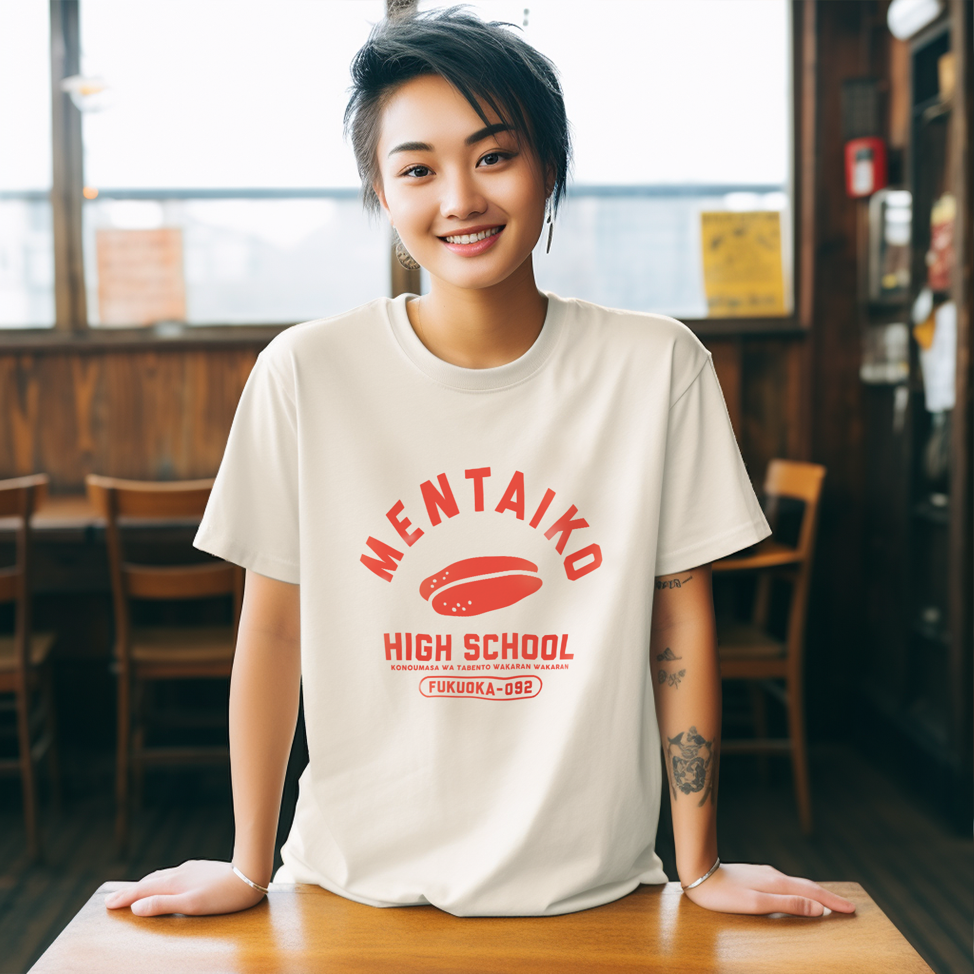 MENTAIKO HIGH SCHOOL（めんたいこハイスクール）- 福岡Tシャツ