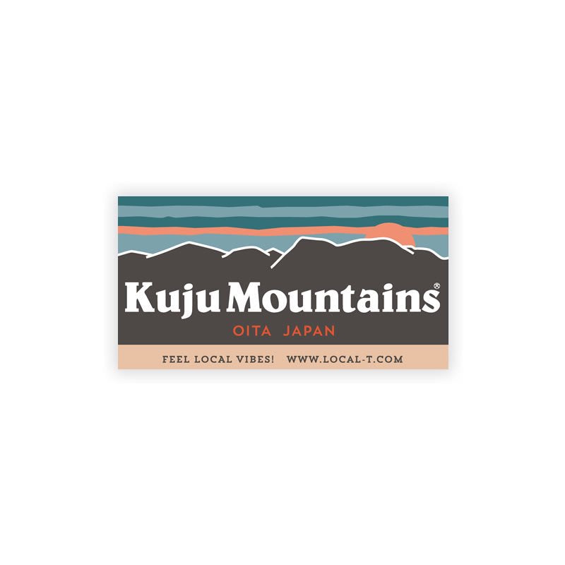 Kuju Mountains（九重連山）- 大分ステッカー – Local Tshirts